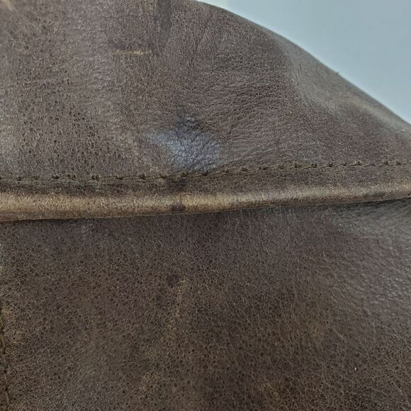 Rocking Leather Motto Style Brown Jacket With Removable Quilted Liner Size 38 - Picture 11 of 13